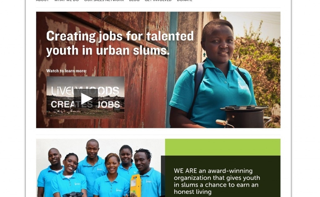 Фрагмент интерфейса сайта LiveHoods