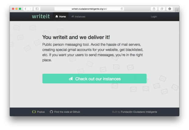 Фрагмент сайта WriteIt.