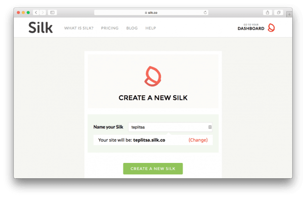 Фрагмент сервиса Silk.