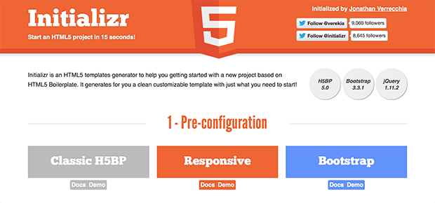 Изображение: initializr.com