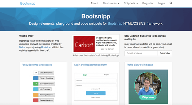 Изображение: bootsnipp.com