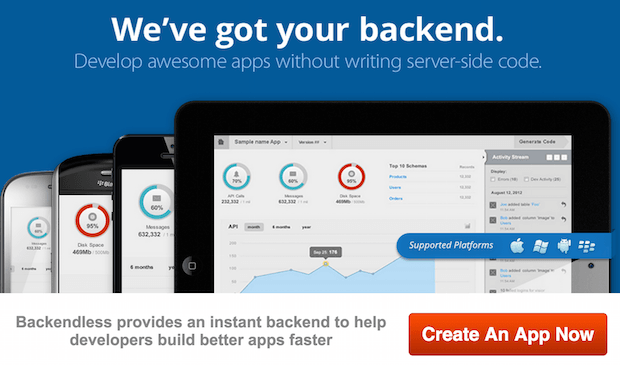 Backendless – набор сервисов для разработчиков, которые облегчают ложные задачи
