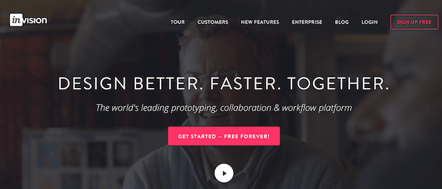 Invision App - платформа для командной разработки макетов сайтов и приложений