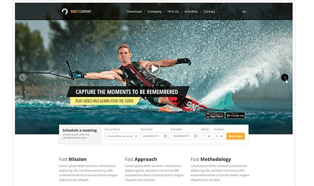 PSD-шаблон для одностраничного сайта