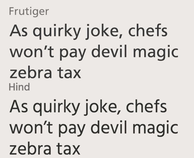 Hind вместо Frutiger. Лучшие бесплатные альтернативы самым популярным шрифтам.