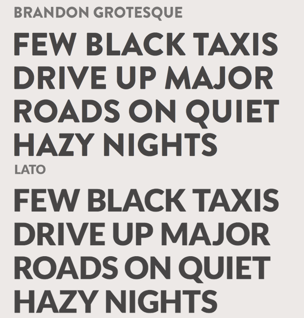 Lato вместо Brandon Grotesque. Лучшие бесплатные альтернативы самым популярным шрифтам.
