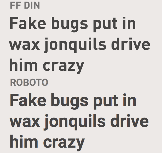 Roboto вместо FF DIN. Лучшие бесплатные альтернативы самым популярным шрифтам.