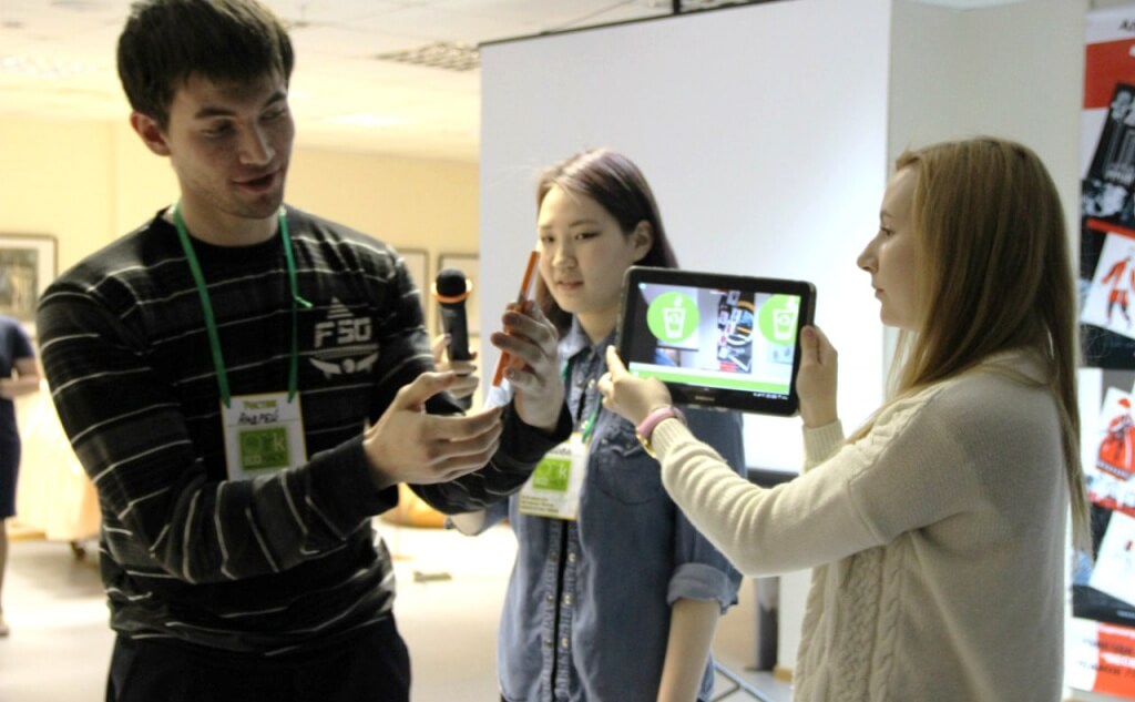 Интервью с победителем иркутского хакатона, авторами проекта «Эко-территория». Фото: Юлия Чувасова.