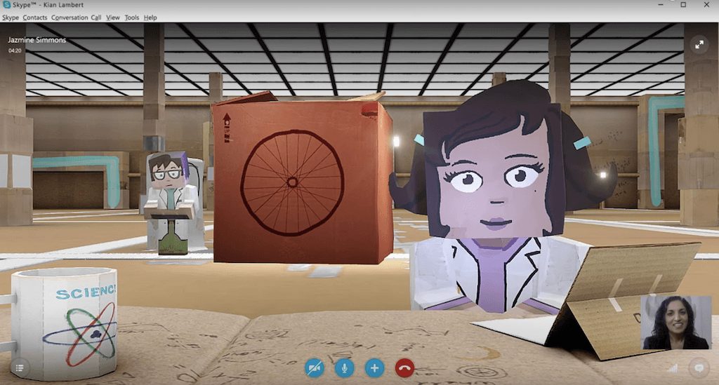 Пользователь сможет совершить видеозвонок, чтобы, к примеру, пообщаться с любимым персонажем или виртуальным экспертом. Фото: фрагмент промо-видео ботов для Skype YouTube-пользователь Skype