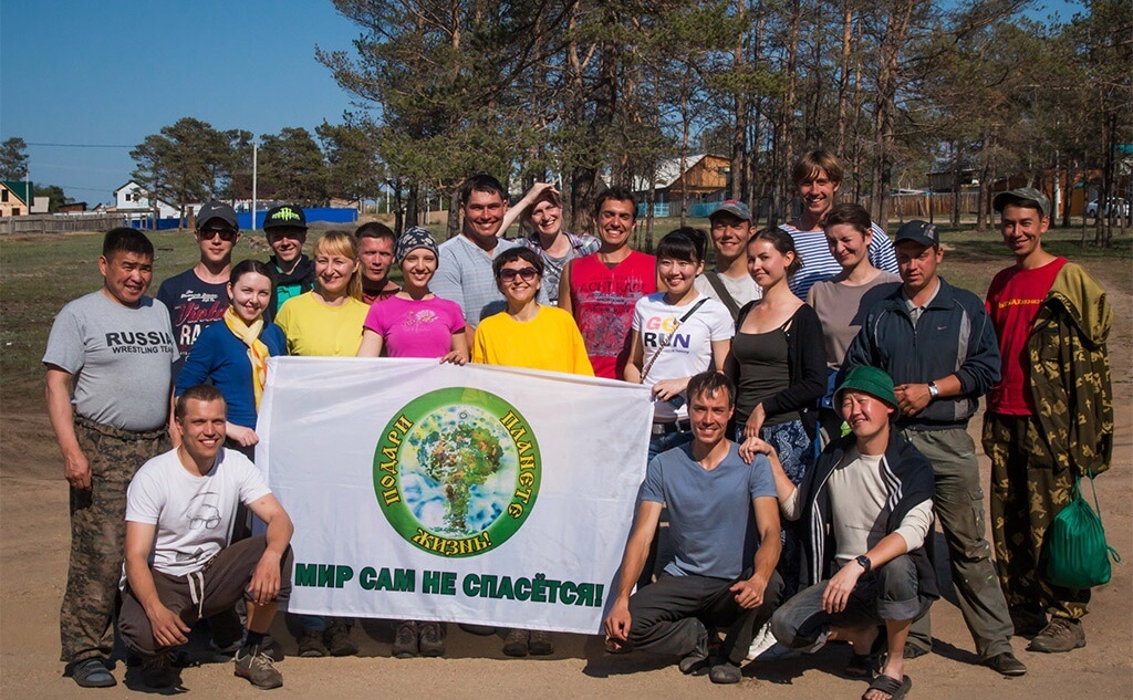 Активисты проекта «Подари планете жизнь». Фото предоставлено Анастасией Еромеевой.