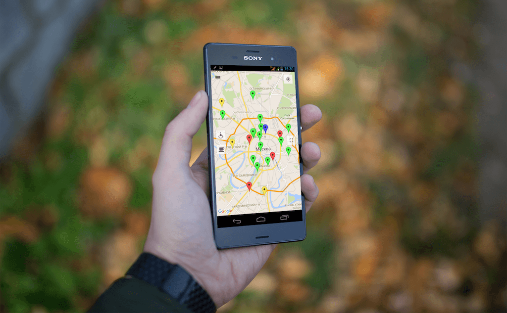 Фрагмент приложения «Сделаем мир доступнее» для Android.