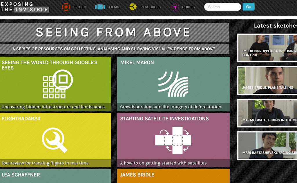 Seeing From Above – набор инструментов для анализа открытых данных со спутников от Tactical Technology Collective