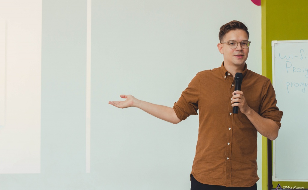 Алексей Сидоренко на хакатоне Теплицы в Кургане. Фото: Максим Кузьмин