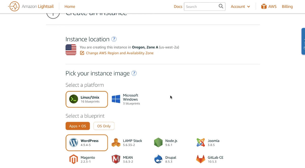 Создание виртуального сервера и установка необходимых элементов для работы