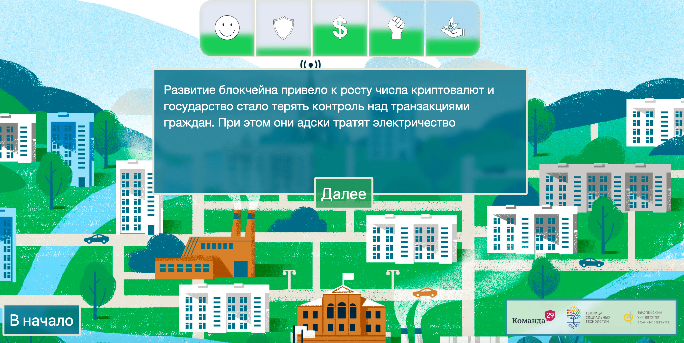 Интерфейс игры «2024».