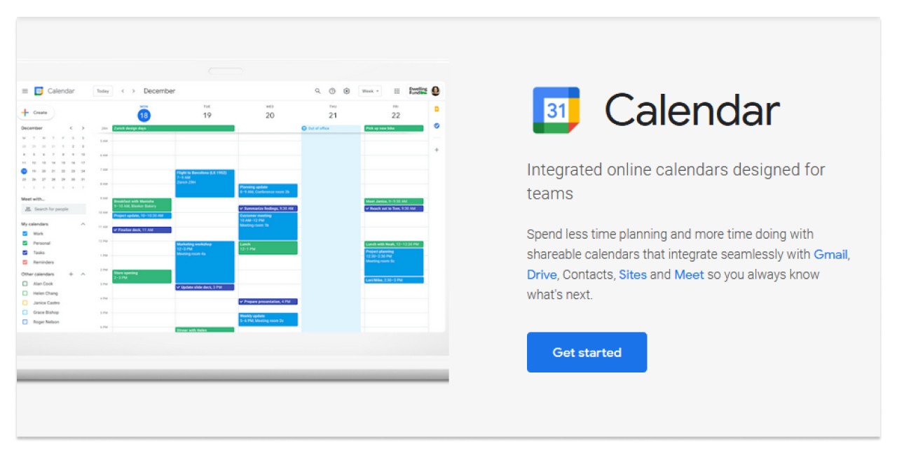 Google календарь