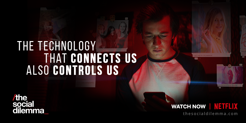 Рекламное изображение фильма "Социальная дилемма". Источник: Netflix.