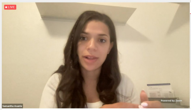 Саманта Пратт, KlickEngage, на конференции RightsCon.