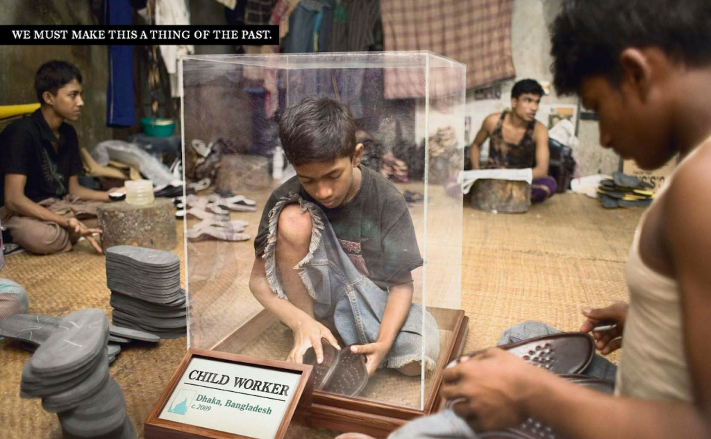 Изображение: Социальная реклама организации Save the children.