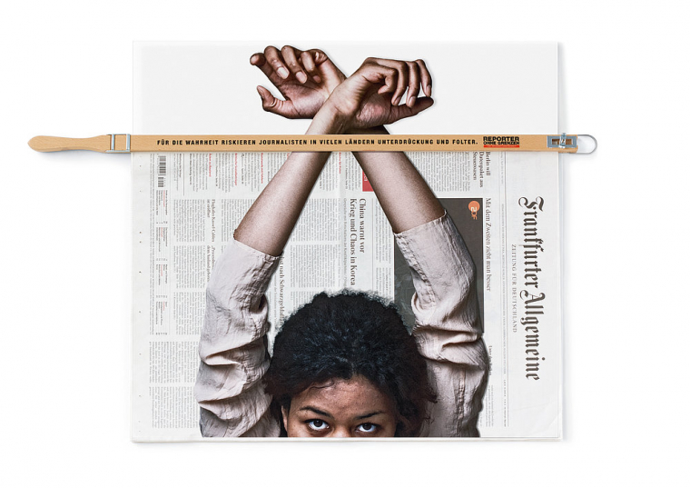 Изображение: Leo Burnett, Reporters Without Borders.