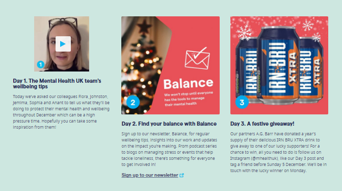 Несколько дней из календаря Christmas Advent.