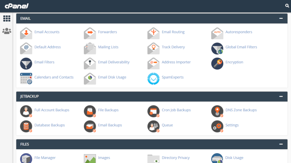 Панель управления CPanel