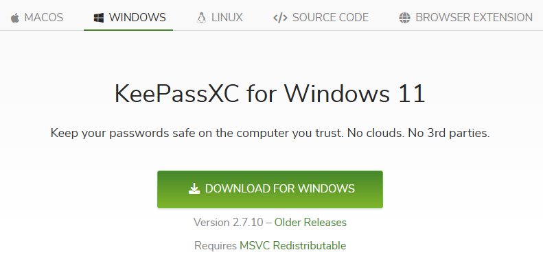 Скачать KeePassXC